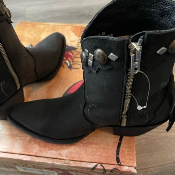 NIB Old Gringo Booties Ninna Yippee Ki Yay Ankle Leather Fringe Women Size 7 - Picture 9 of 9